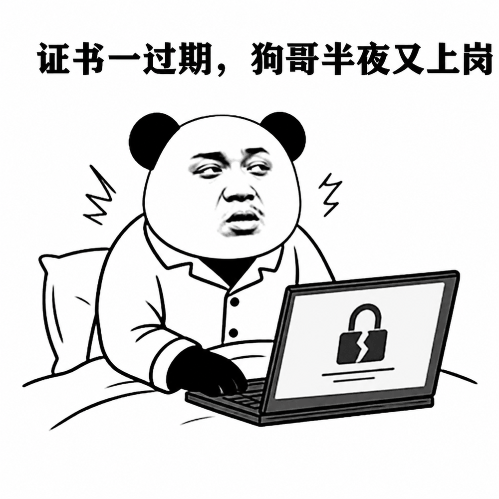 证书过期后半夜上岗的狗哥