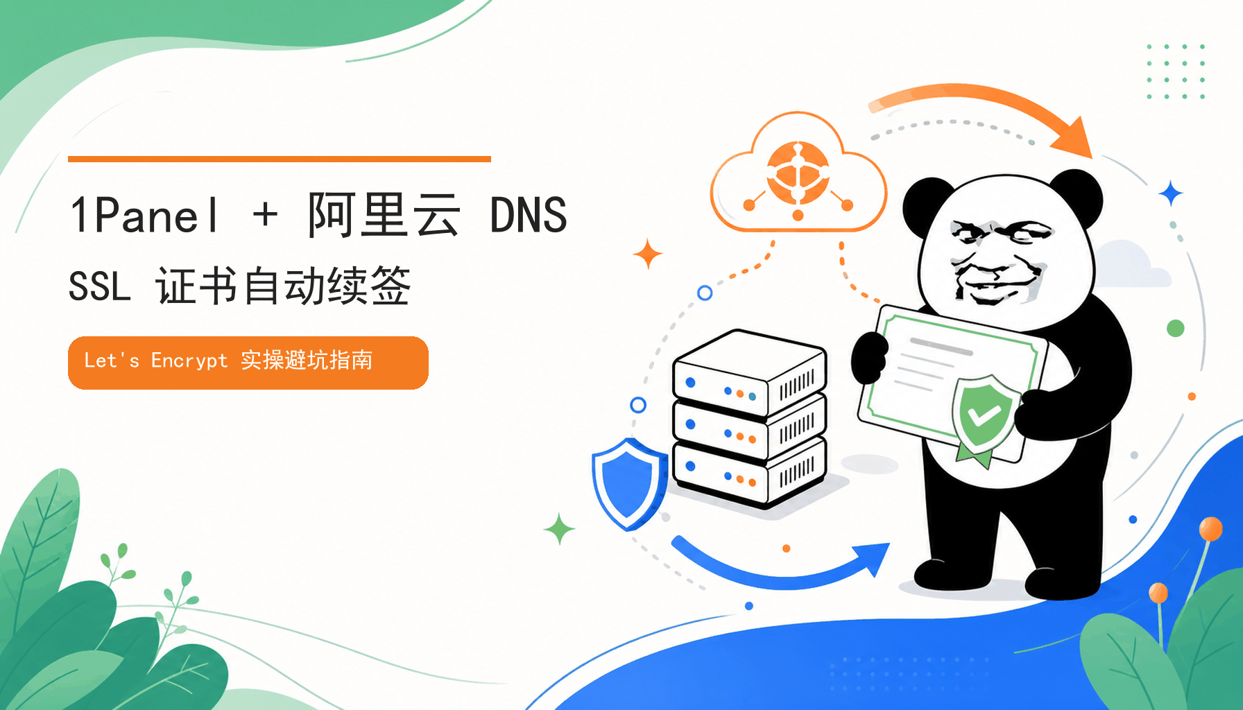 【实操】证书到期不用慌：1Panel + 阿里云 DNS 自动续签 SSL 证书