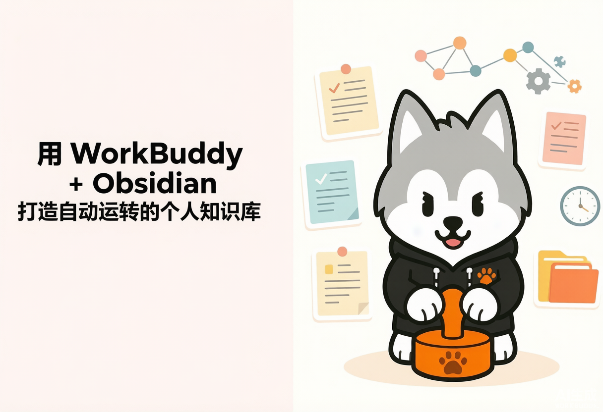 【教程】WorkBuddy+Obsidian打造自动运转的个人知识库